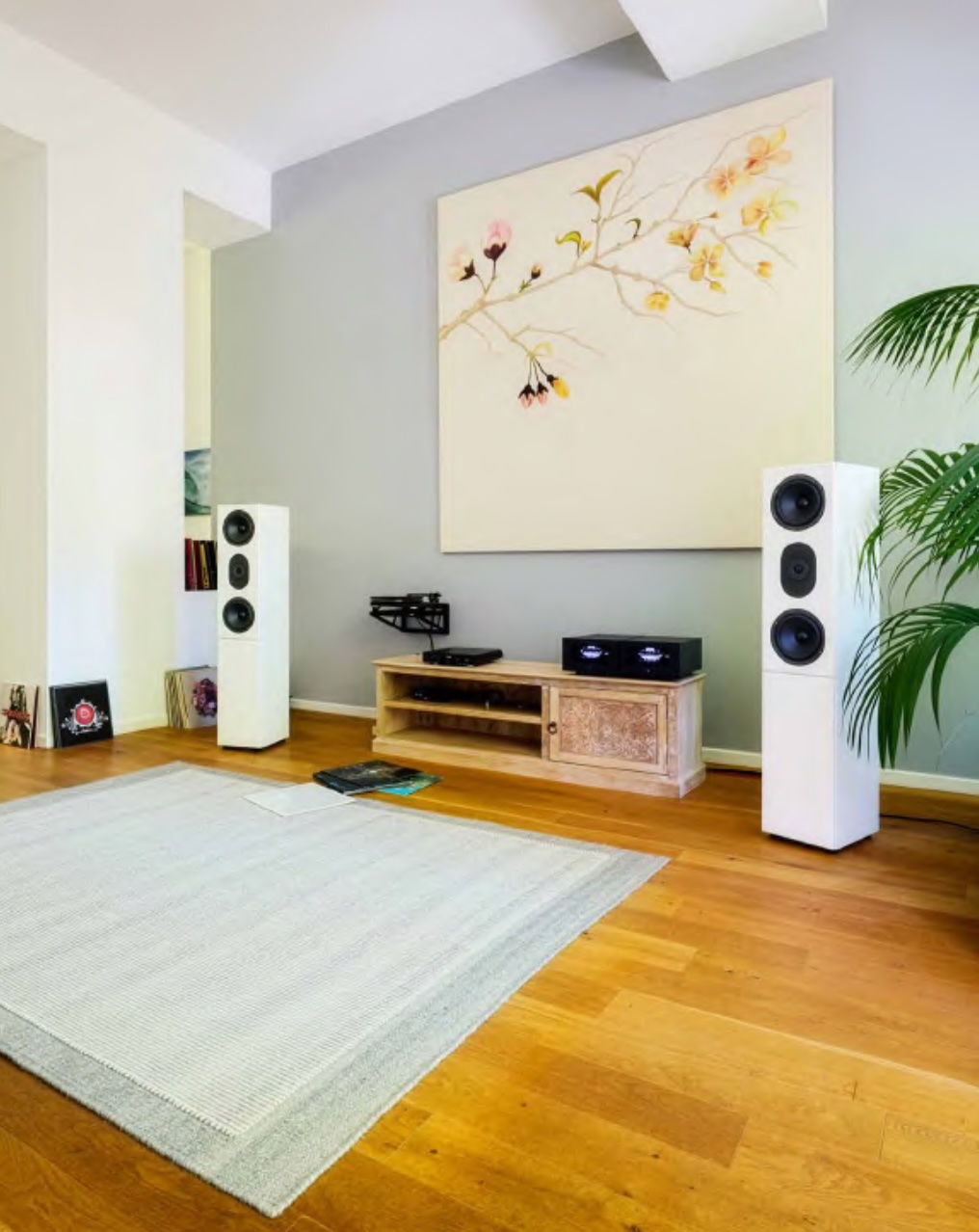 ATE Imagine Standlautsprecher im Wohnzimmer – Reportage FIDELITY Nr. 86